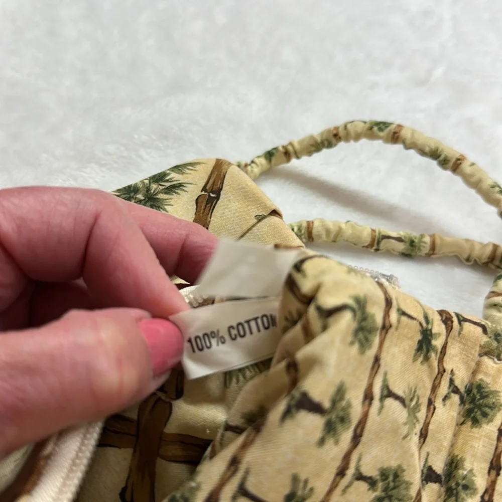 Style-Eyes by Baum Bros. Palm Tree Cotton Crossbody Bag/Wallet